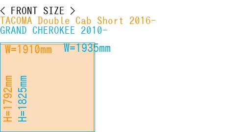 #TACOMA Double Cab Short 2016- + GRAND CHEROKEE 2010-